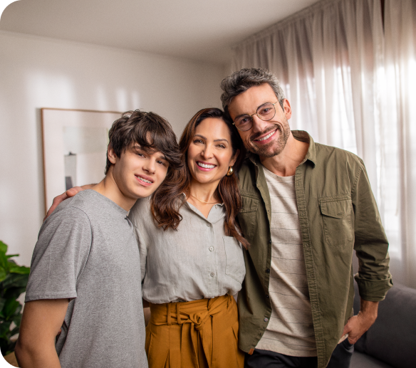 Família cooperada com a Unicred