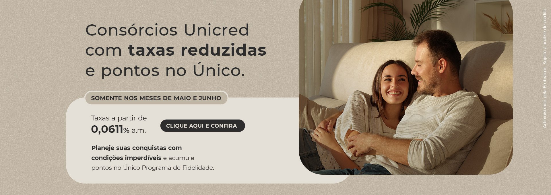 Consórcios Unicred com taxas reduzidas e pontos no Único