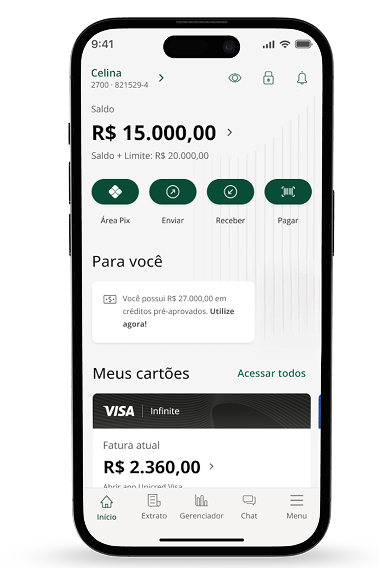 App Unicred Mobile — Crédito pré-aprovado